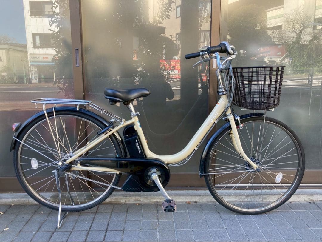 中古電動自転車 ヤマハ PAS 26インチ アイボリー横浜 №3440