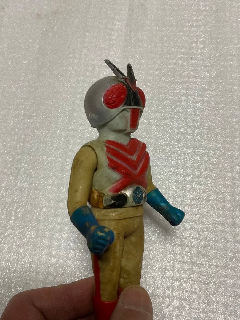 仮面ライダーX／ソフビ人形。【汚れ有り　高さ／14cm程の人形となります】。
