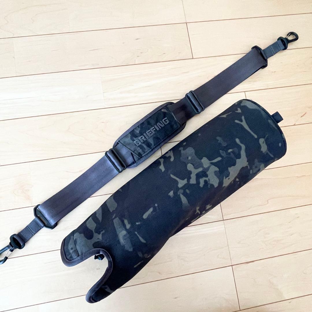 極美品 BRIEFING GOLF カモフラ ゴルフ スタンドクラブケース