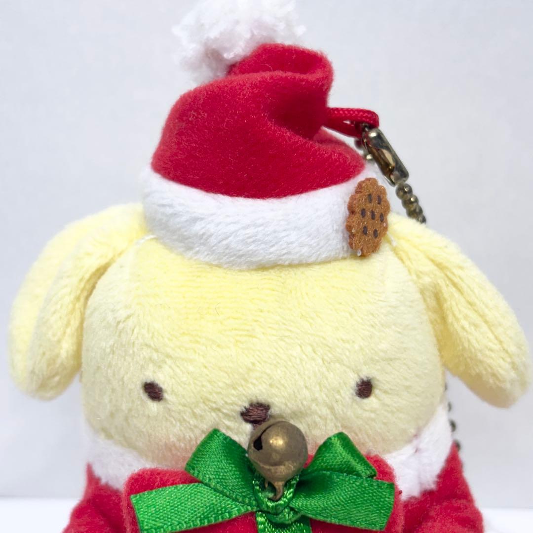レア・タグ付！ポムポムプリンカフェ限定 クリスマス サンタ マスコット 2015
