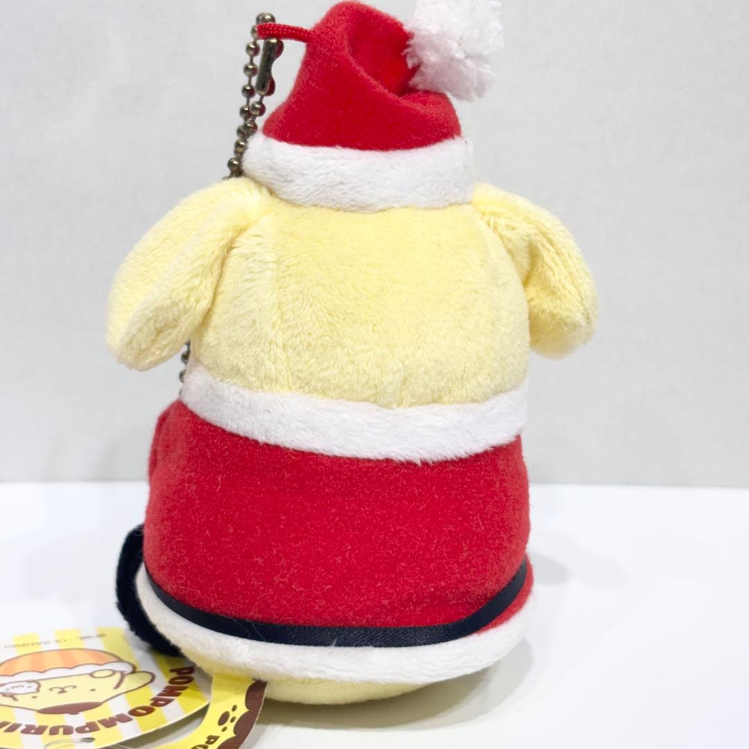 レア・タグ付！ポムポムプリンカフェ限定 クリスマス サンタ マスコット 2015