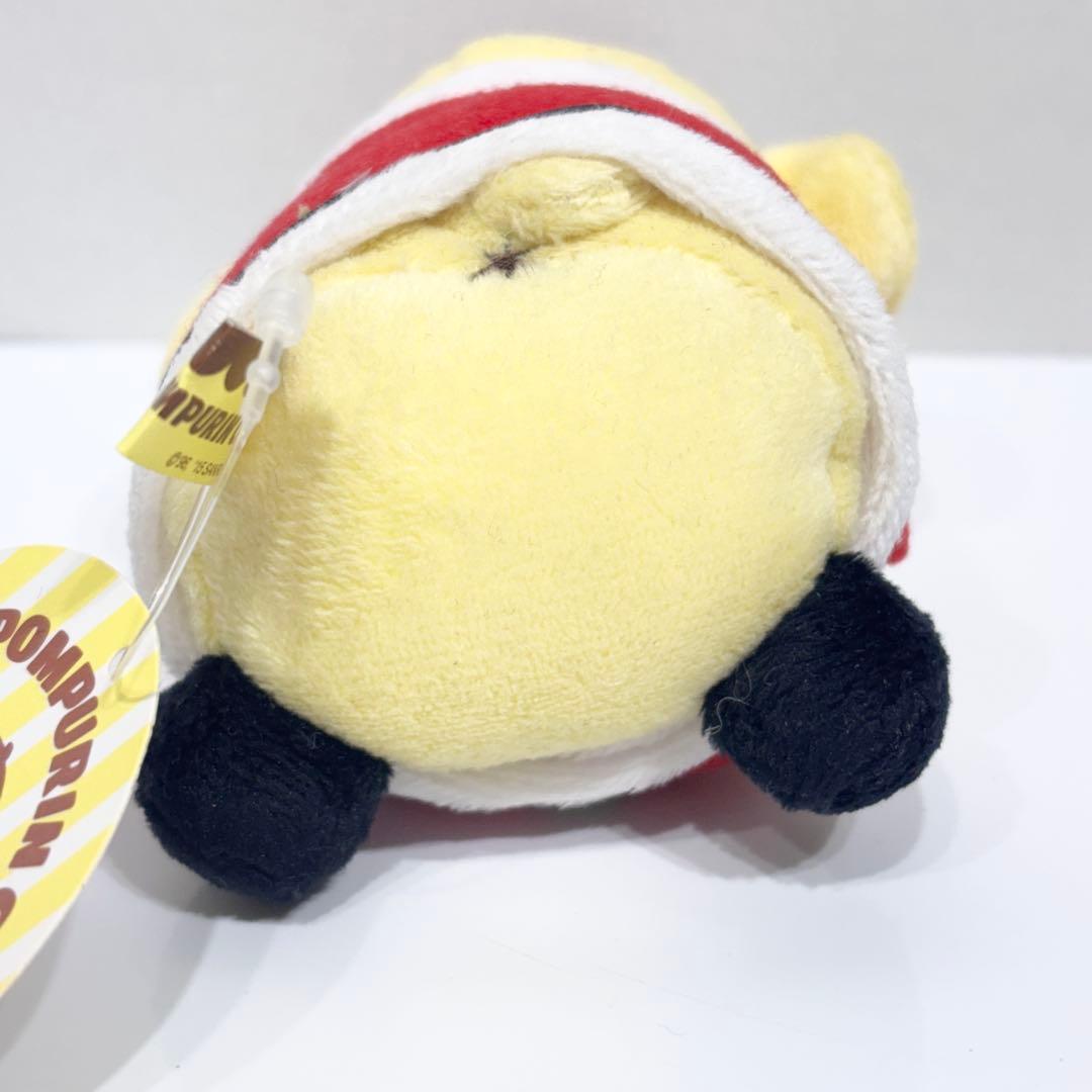 レア・タグ付！ポムポムプリンカフェ限定 クリスマス サンタ マスコット 2015
