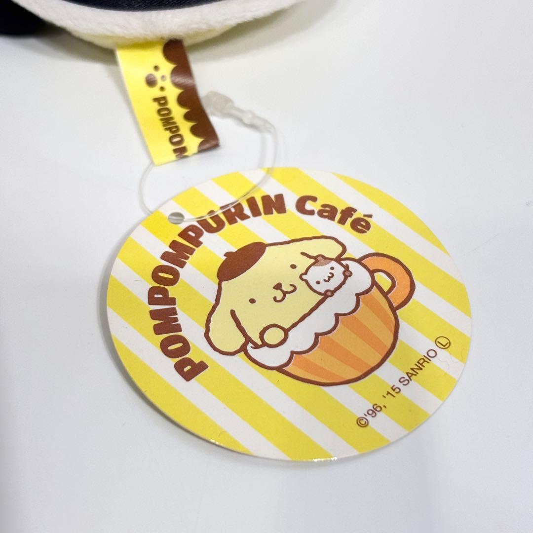 レア・タグ付！ポムポムプリンカフェ限定 クリスマス サンタ マスコット 2015