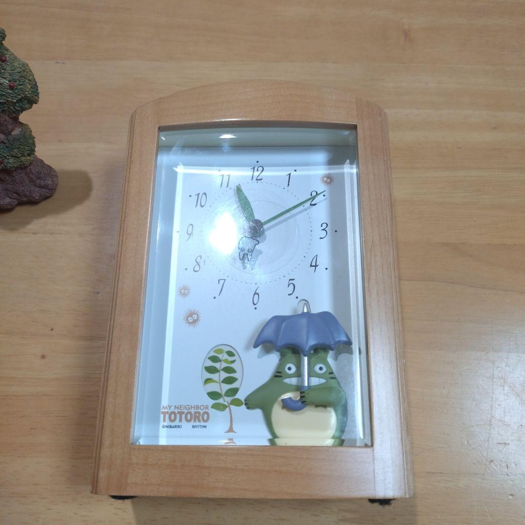 最終値下げ✨レア✨となりのトトロ 陶器、木製置時計 2点