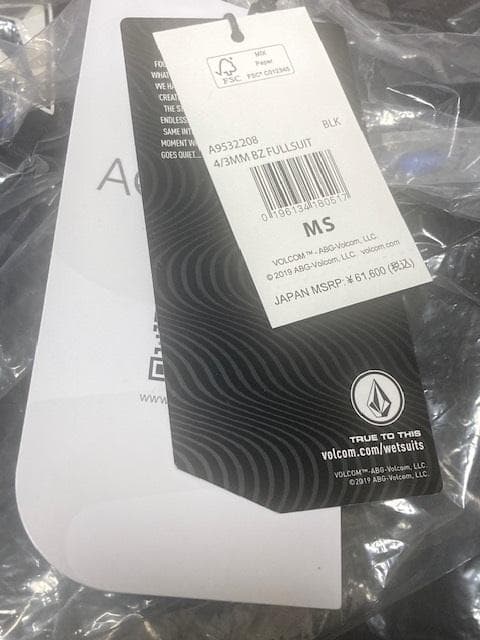 ボルコム モジュレーター 4/3mm ロングスリーブ BLK MS