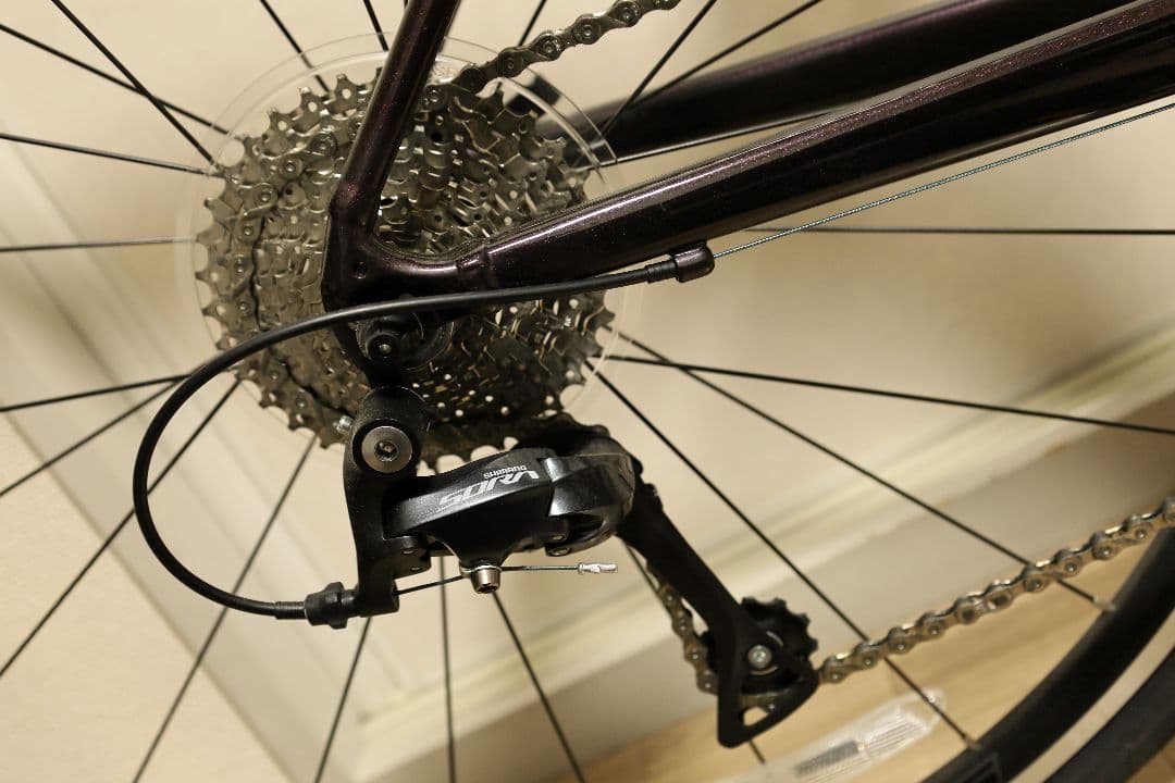ブラック ロードバイク Shimano Sora