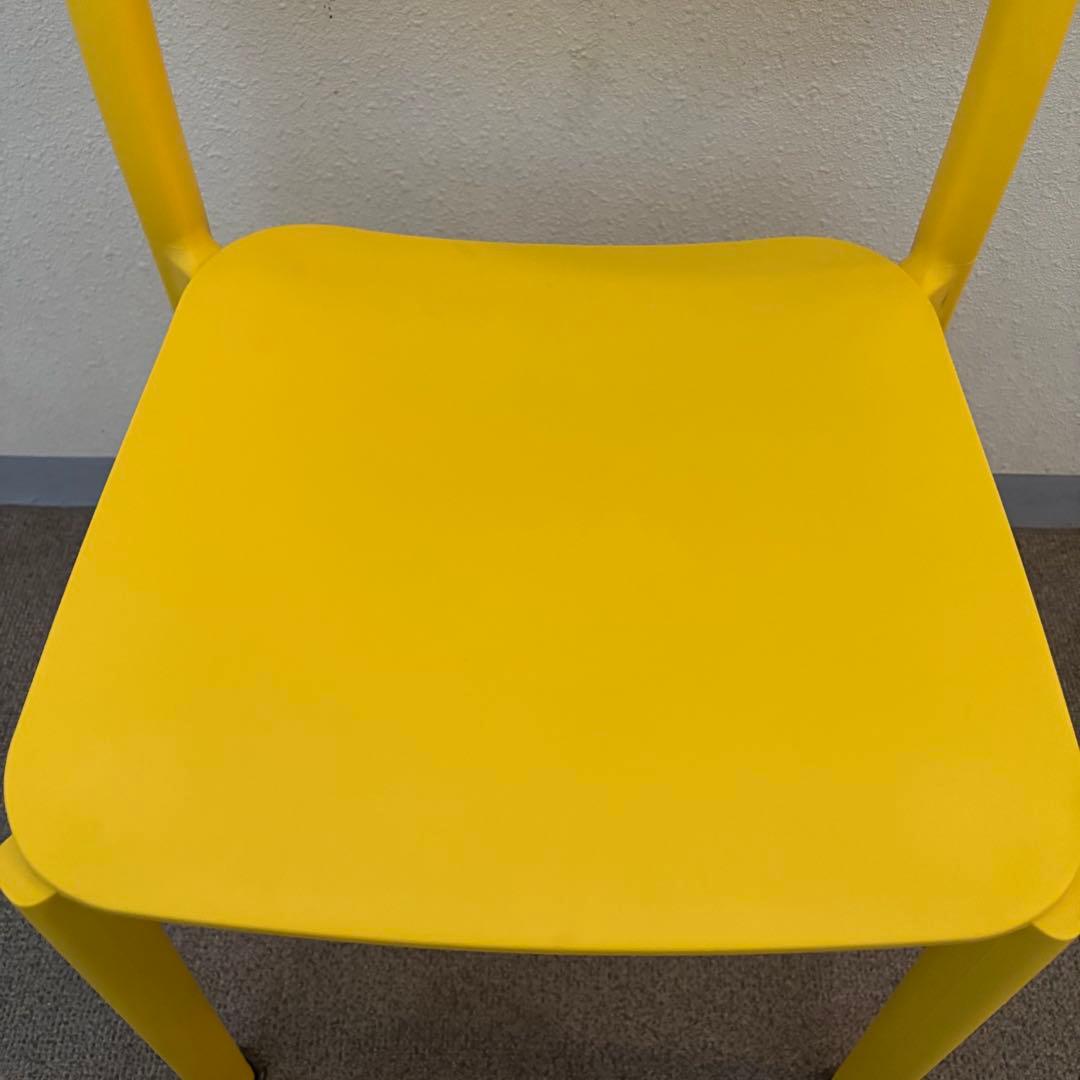 美品 希少 IKEA JANINGE チェア イエロー FRP 北欧　【ヤニンゲ