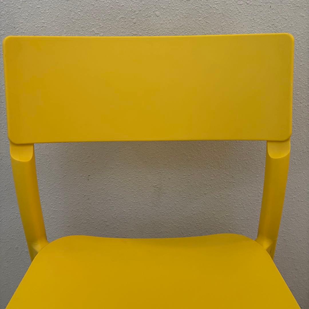 美品 希少 IKEA JANINGE チェア イエロー FRP 北欧　【ヤニンゲ