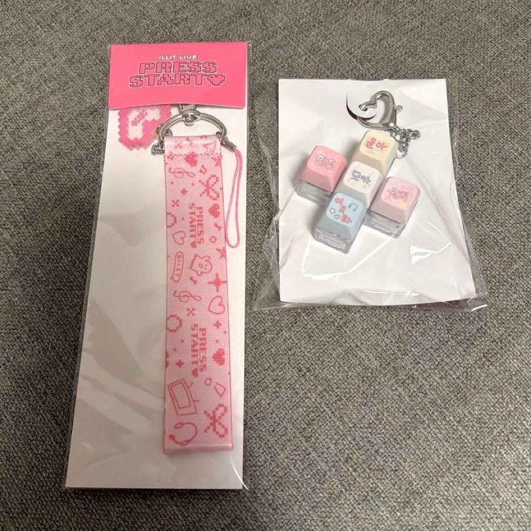 PRESS START LIGHT STICK ストラップ、キーリング