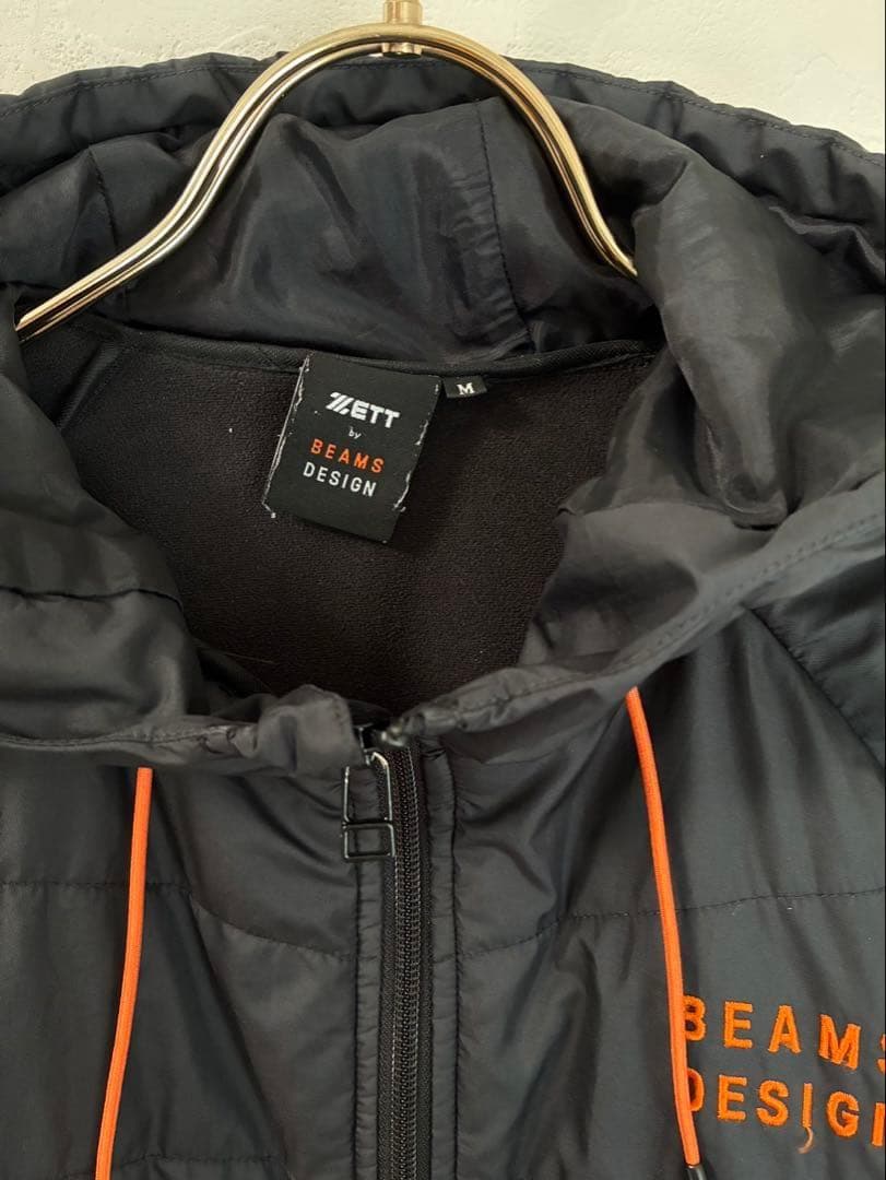 BEAMS DESIGN フード付き　中綿ジャケット M ボンディング ZETT