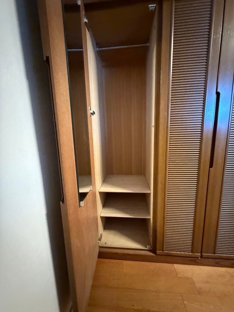 【大塚家具・純国産ナラ材】ワードローブ 洋服タンス