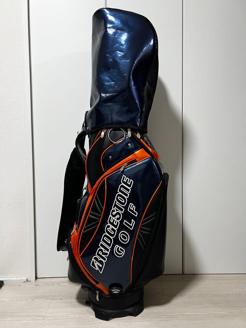 BRIDGESTONE GOLF キャディバッグ ネイビー/オレンジ