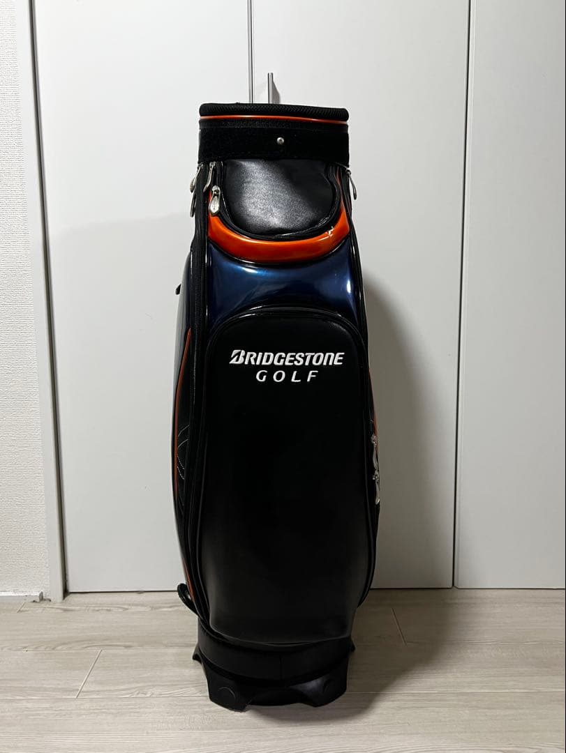 BRIDGESTONE GOLF キャディバッグ ネイビー/オレンジ