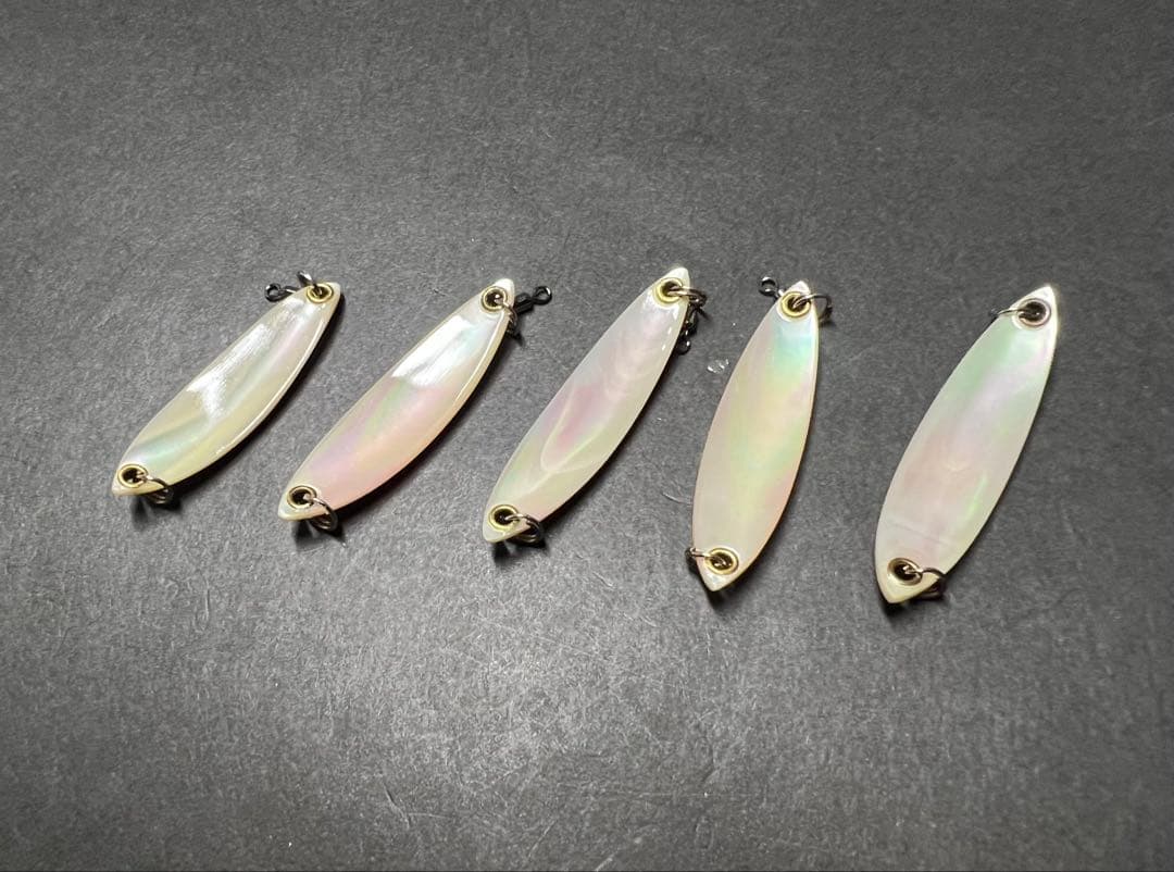 ハンドメイドシェルスプーン夜光貝　5点セット