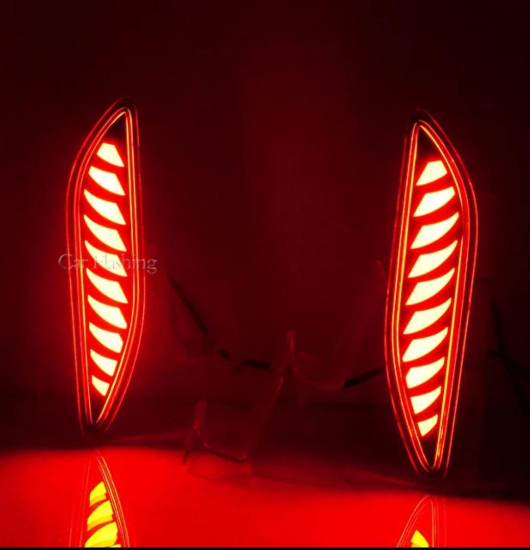 40　アルファード　リフレクター　リアバンパー　led 反射板