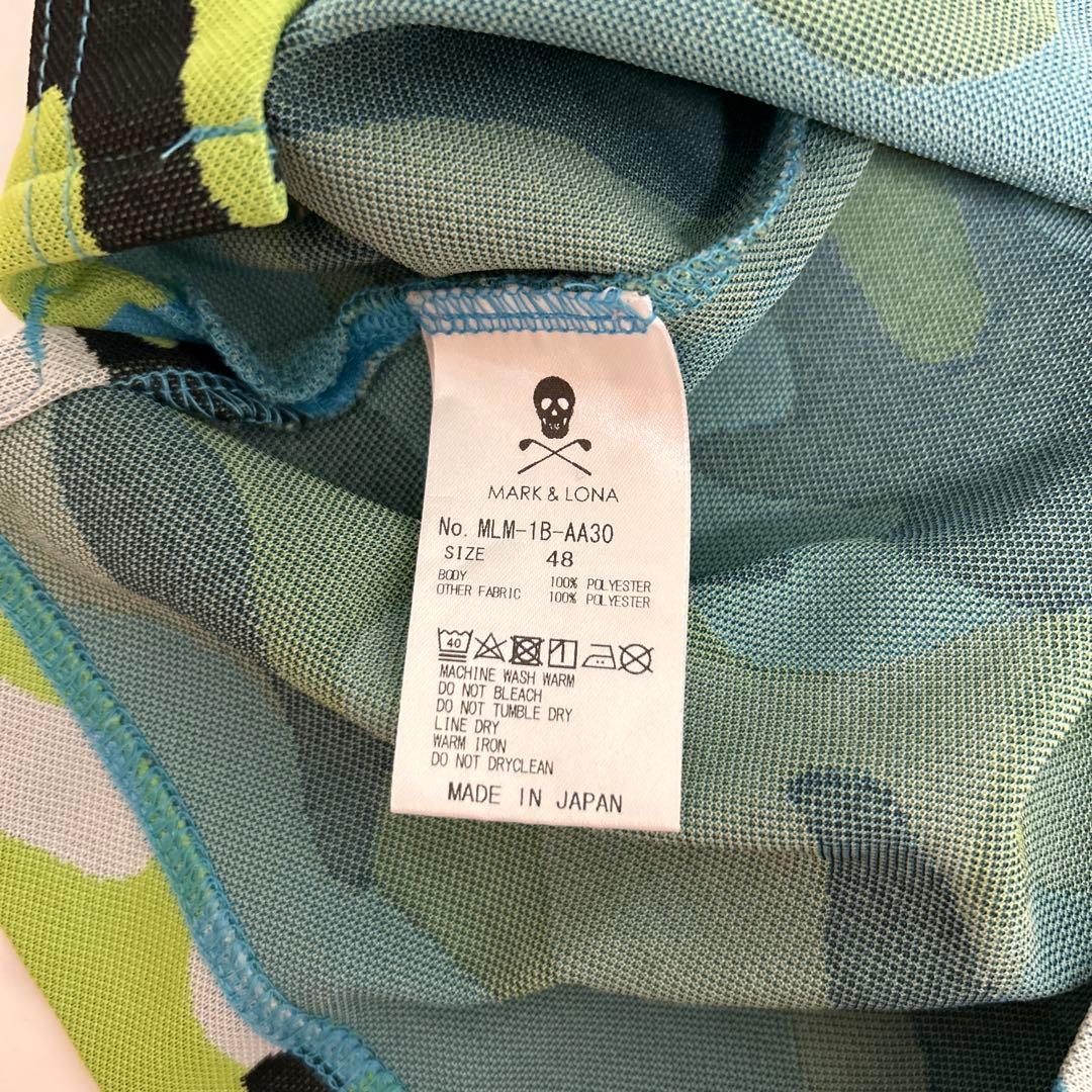【美品】MARK & LONA カモフラージュ ゴルフシャツ