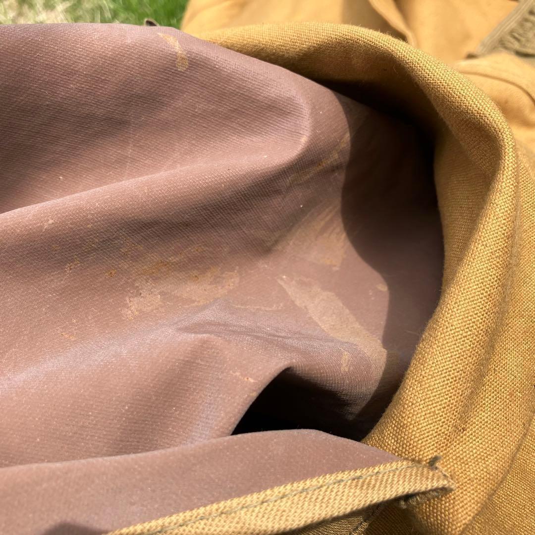 USA製　llbean 筆記体タグ　ハンティングベスト　ダック生地　L