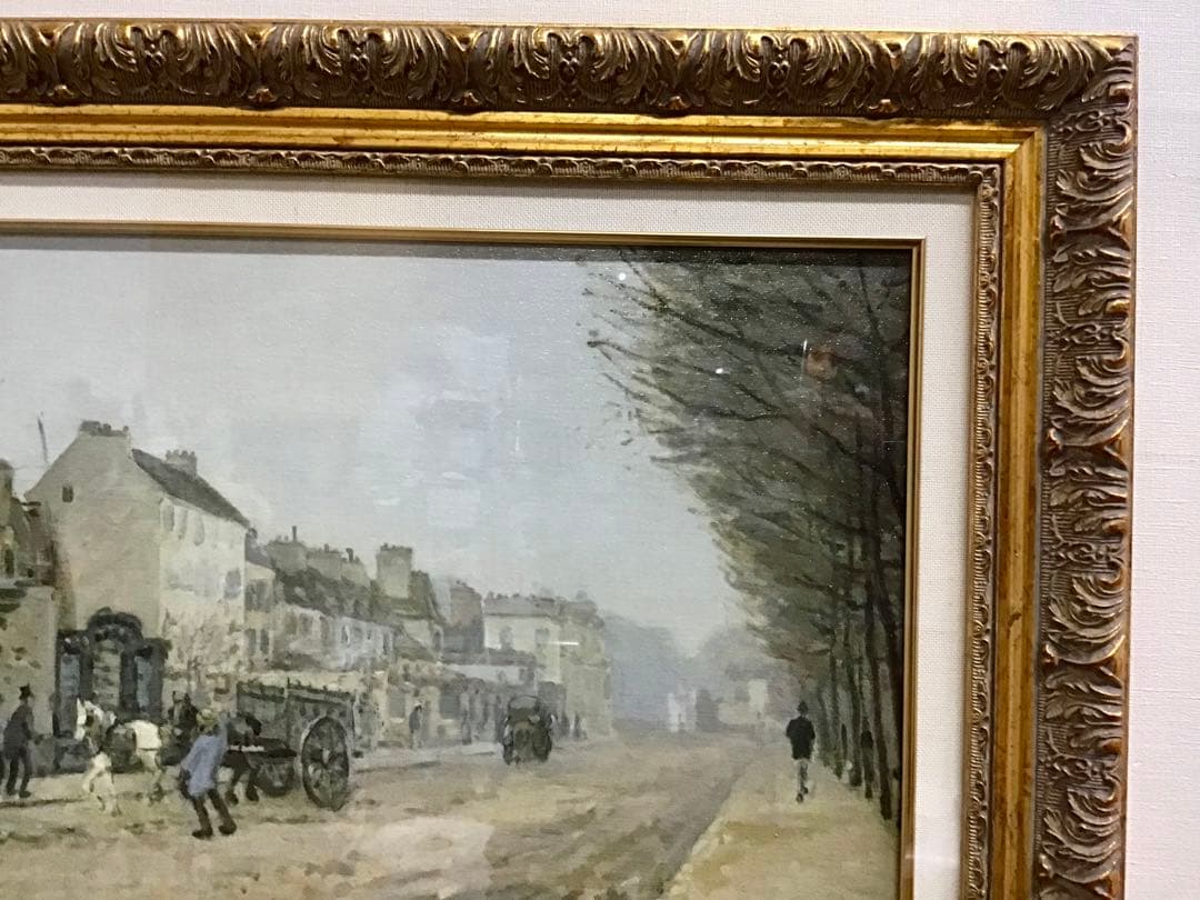 管52☆絵画☆アルフレッド・シスレー☆ アルジャントゥイユの馬車広路☆複製画