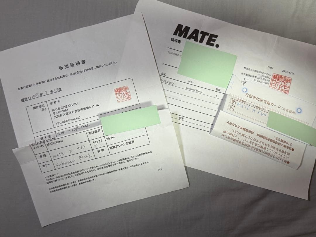【世界300台限定】 MATE X EVO 配達無料地域あり　MATEBIKE