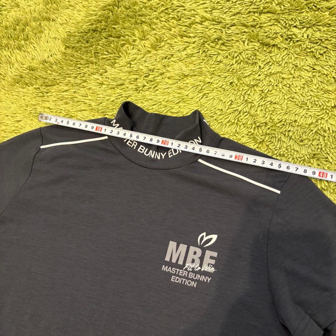 マスターバニーエディション 半袖モックネックシャツ tシャツ グレー系 S〜M