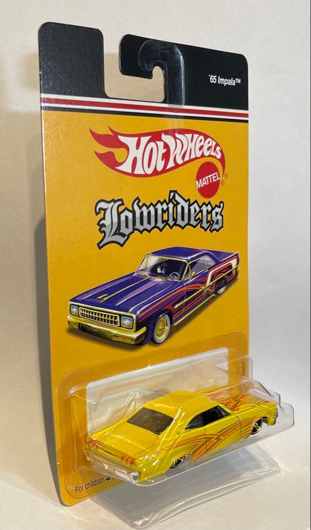 ホットウィール '65 シェビー インパラ イエロー ローライダー