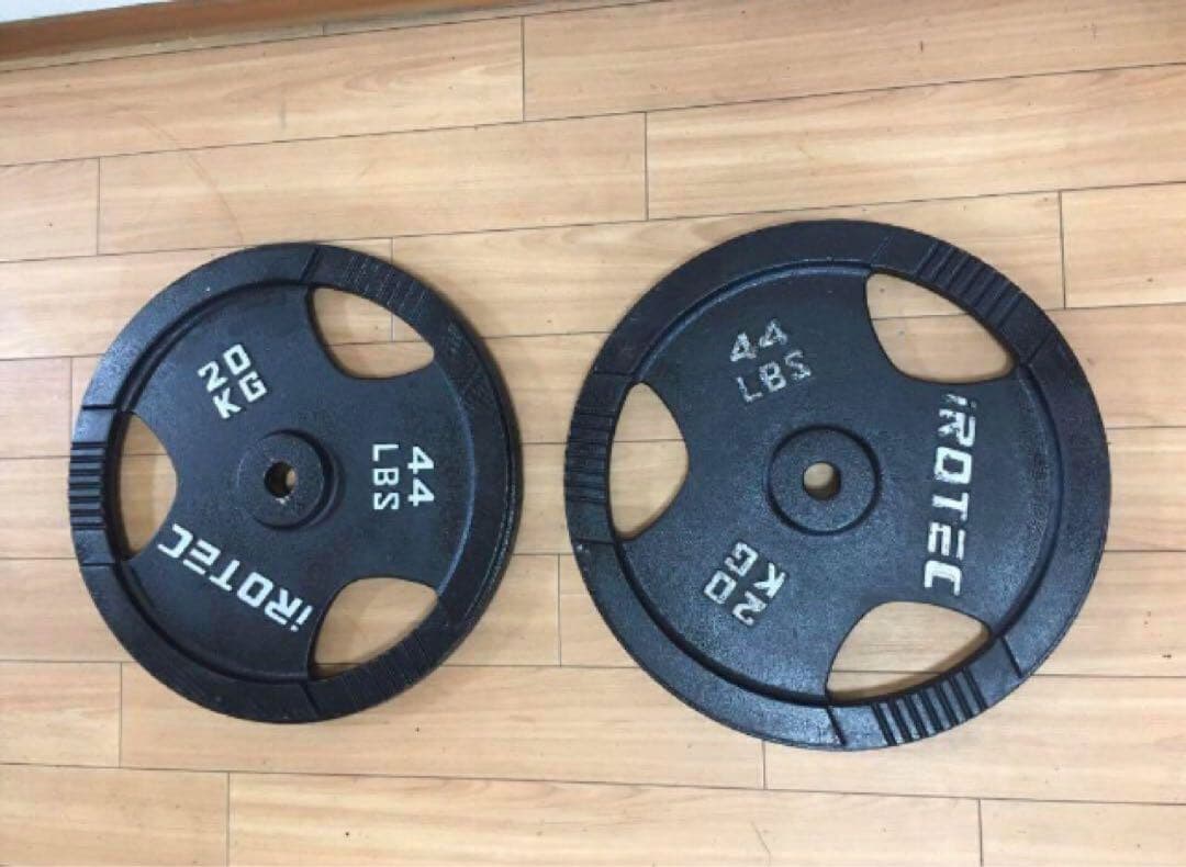 ① iROTEC ダンベルプレート 20kg x 1枚