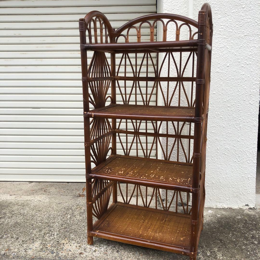 籐家具 籐 ラタン 棚 本棚 シェルフ 収納 引き出し タンス たんす アジアン