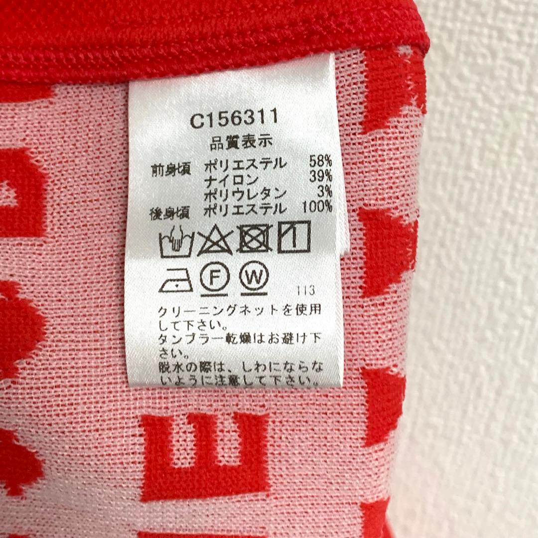PICONE CLUB ピッコーネクラブ✨総ロゴスカート　ゴルフ　レッド　38