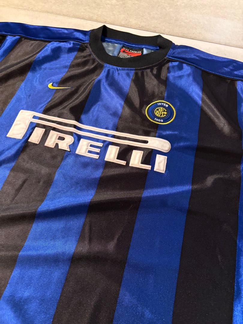 Nike サッカーシャツ 青黒 インテル