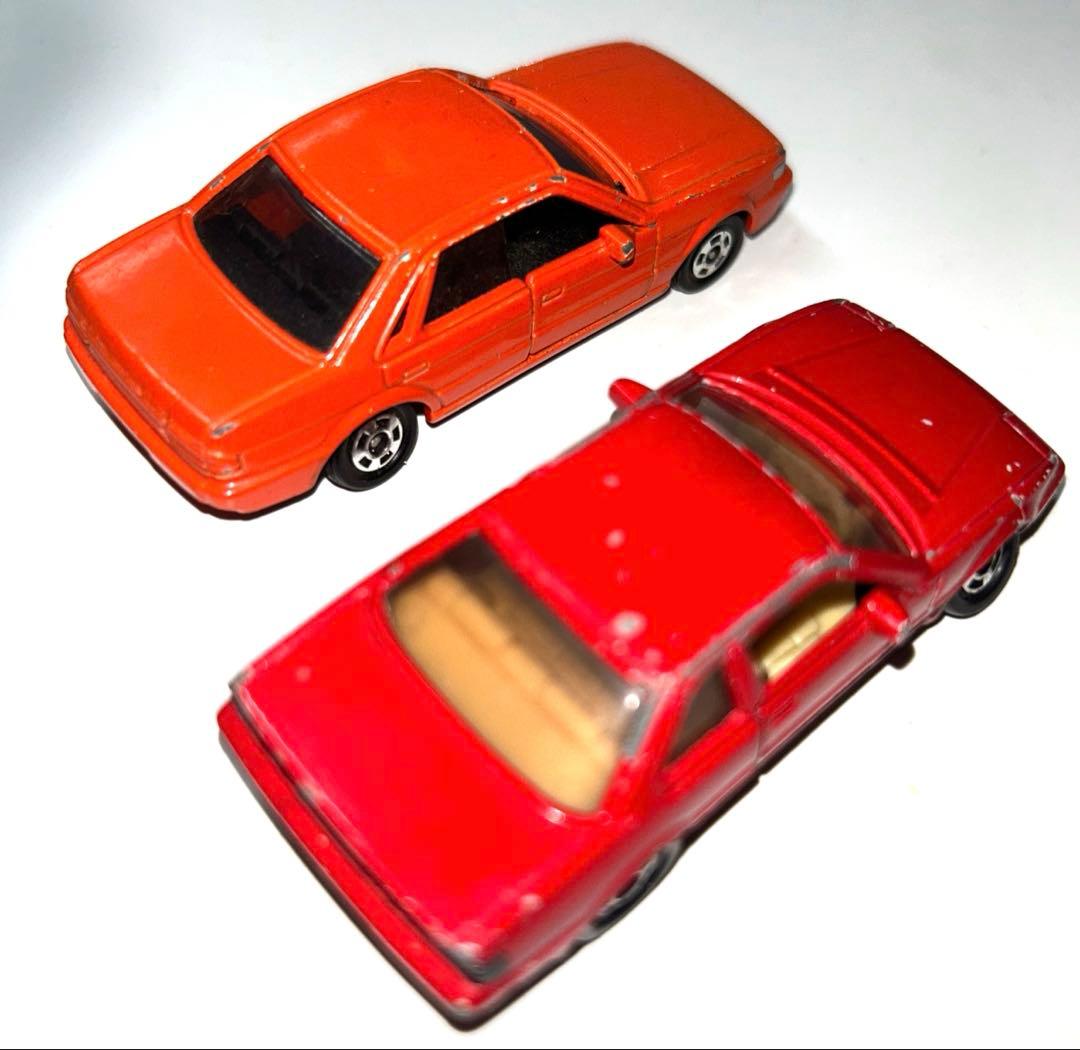 【80年代】トミカ54番 ホンダプレリュード& 51番 日産ブルーバード レッド