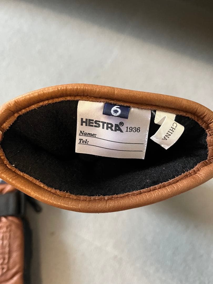 超美品！HESTRA GORE-TEX ミトングローブ ブラウン/ブラック