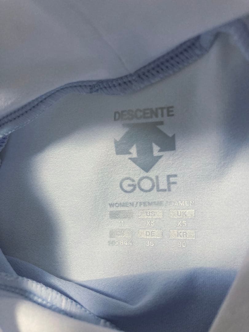DESCENTE golf ゴルフウェア　モックネック シャツ　半袖　トップス