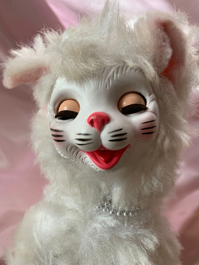ビンテージドール　ラバーフェイスドール　キャット　キティ　cat kitty