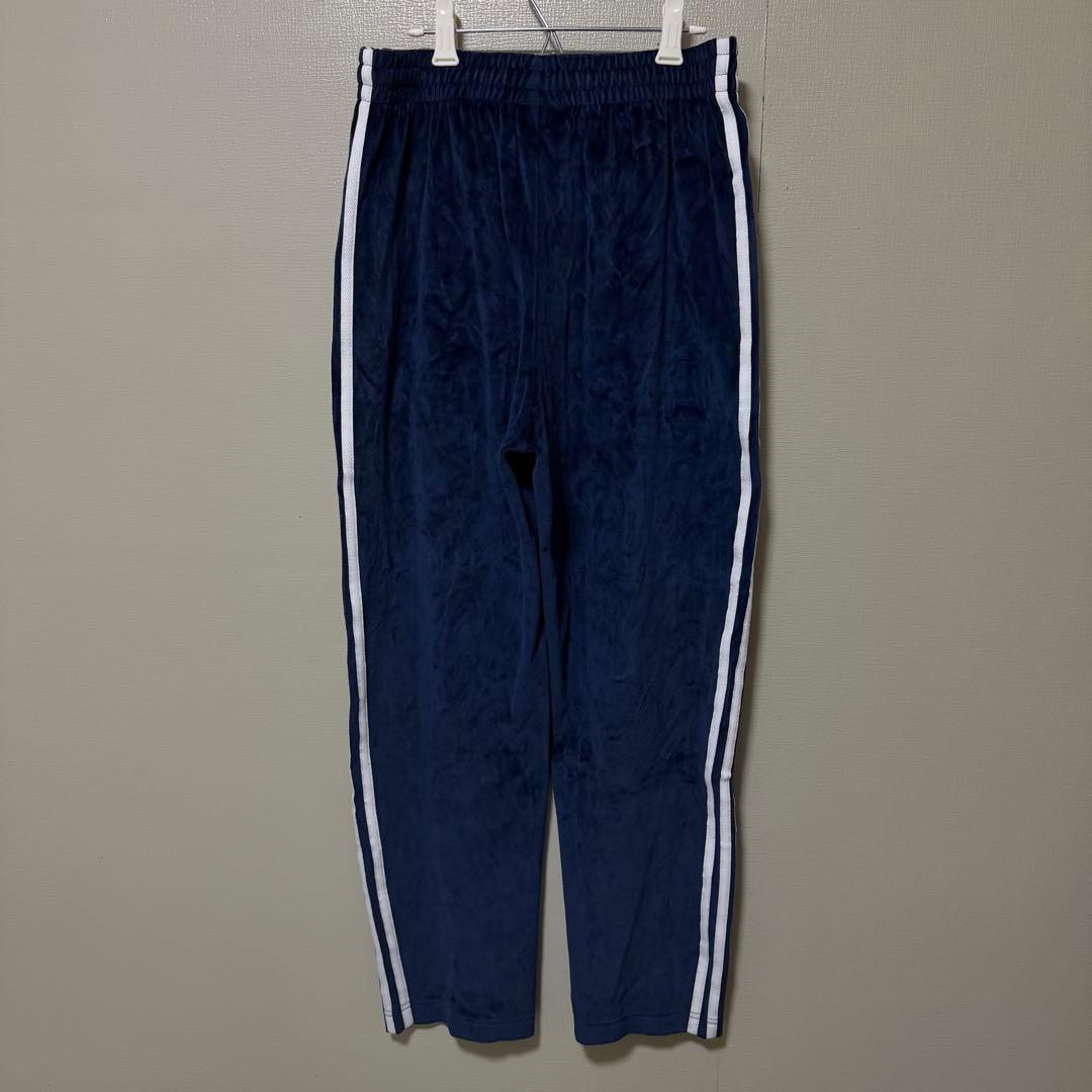 adidasorignal トラックパンツ　ベロア　ネイビー　サイズM