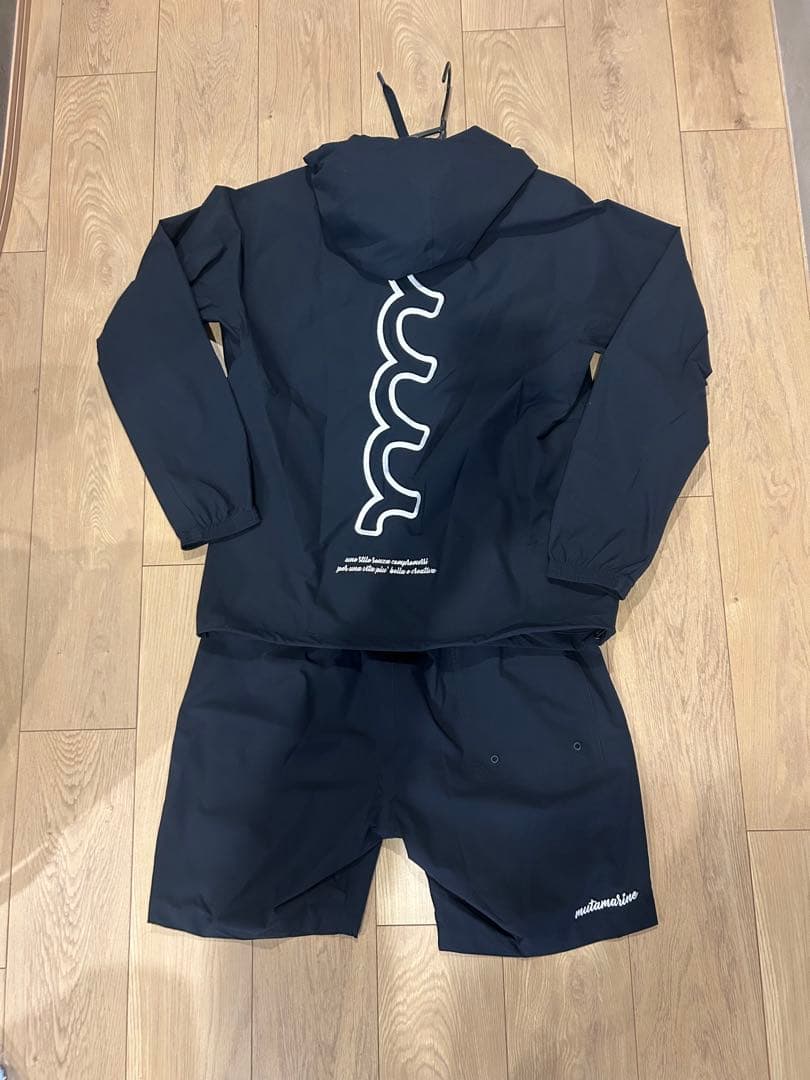 【新品 】muta marine セットアップ M 黒上下セット　ムータマリン