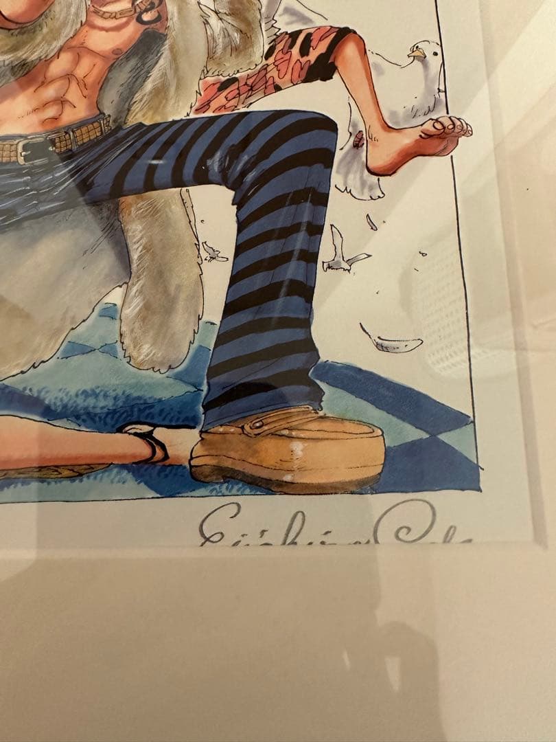 尾田栄一郎 ONE PIECE/ワンピース 複製原画 直筆サイン入り