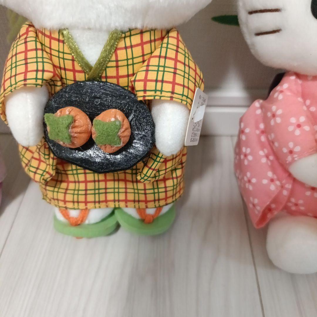 非売品　お月見キティちゃんぬいぐるみセット売り　昭和レトロ　平成レトロ　希少