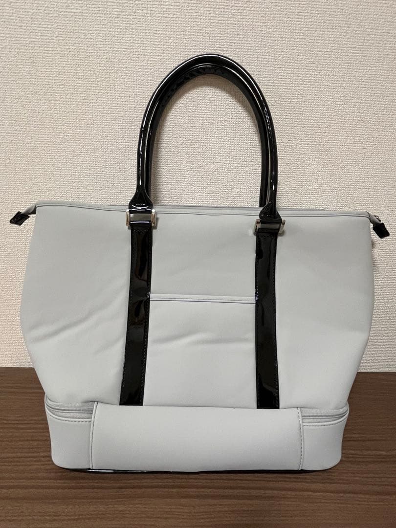 【新品】 ディズニー ミッキー ボストンバッグ ロッカーバッグ グレー 2層式