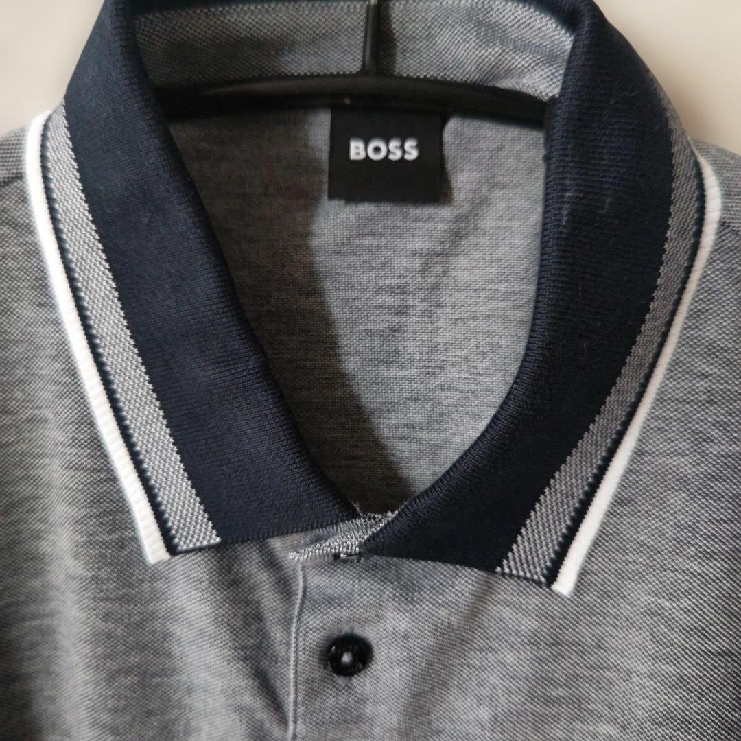 HugoBOSS ダークブルー ポロシャツ メンズ