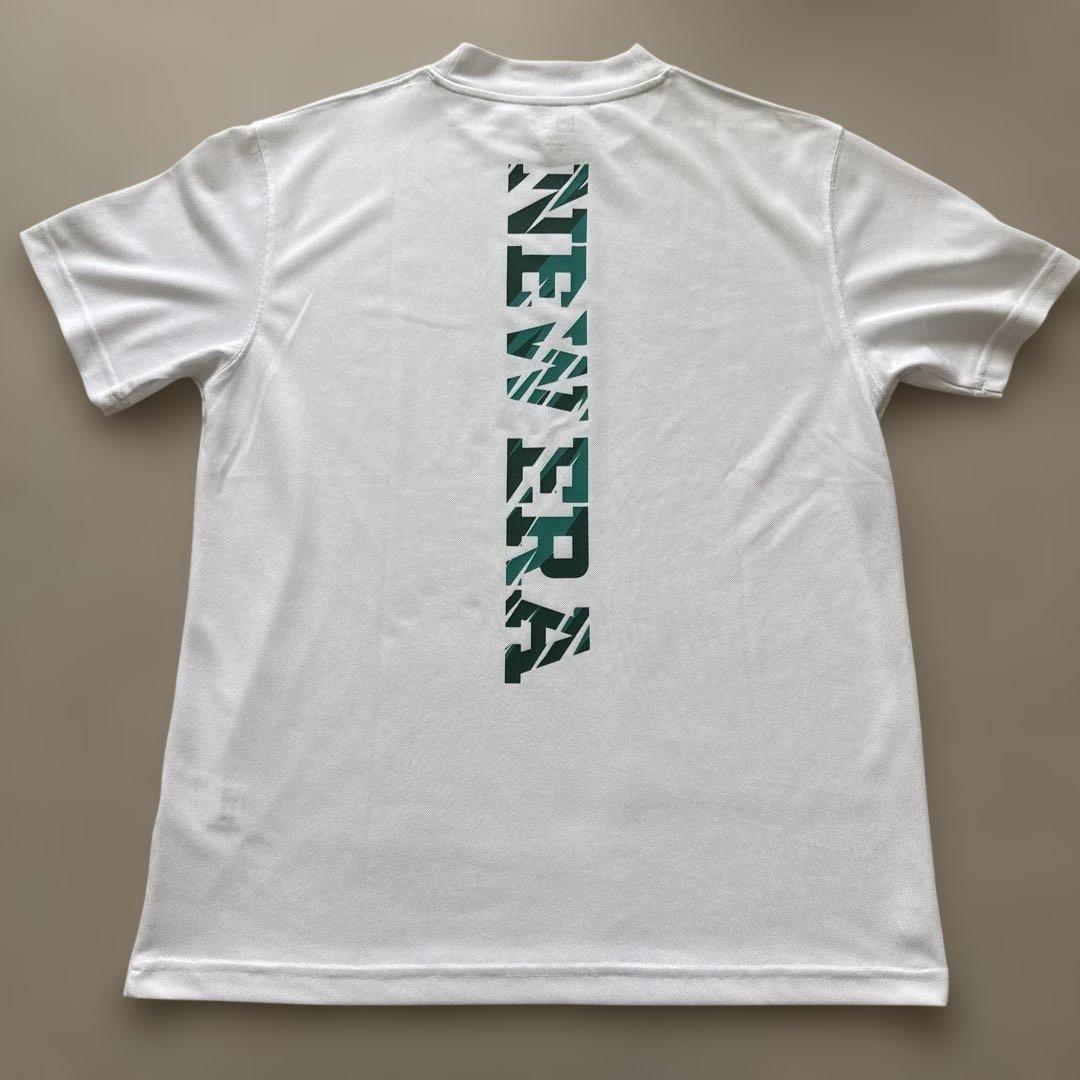 【美品】　NEW ERA ゴルフウェア　モックネック　ホワイト サイズXL