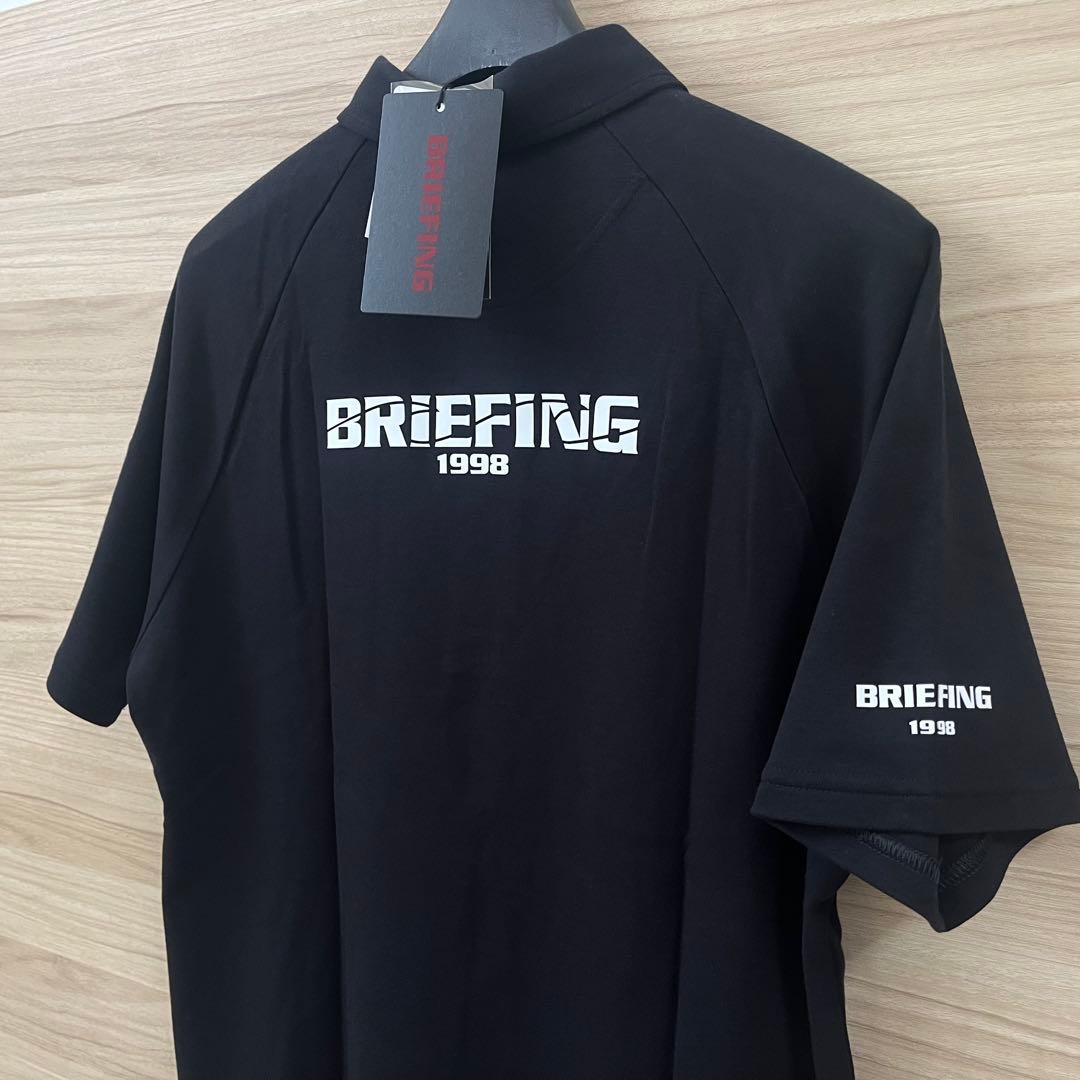 新品★50,600円 BRIEFING 春夏ゴルフセットアップ 黒シャツ＆パンツ