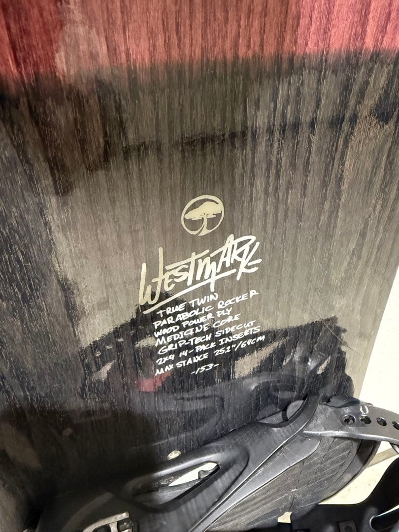 Arbor westmark アーバースノーボード　ウエストマーク153