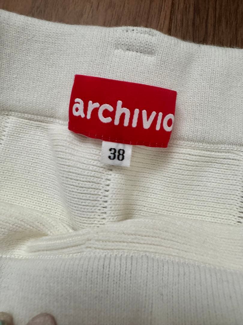 新品　アルチビオ♡archivio ニットスカート　ゴルフスカート