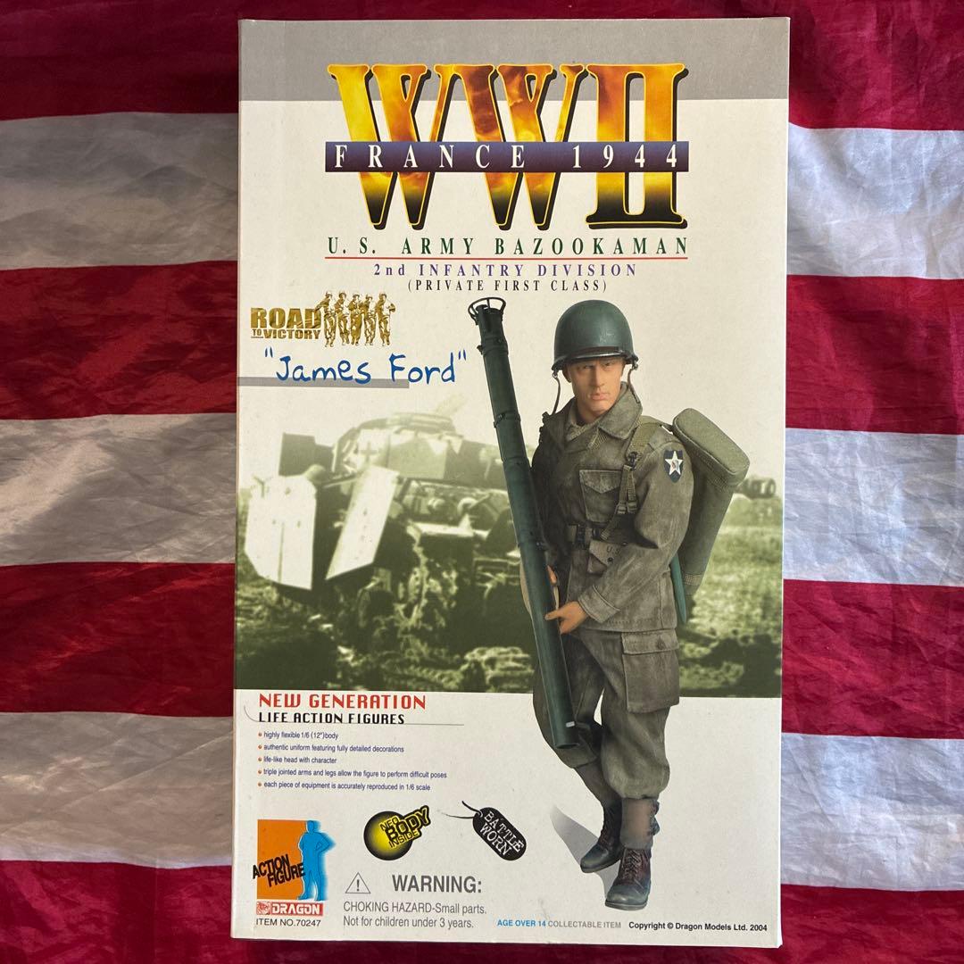 ドラゴンモデルズ1/6 米陸軍第2歩兵師団ジェイムズ・フォード一等兵バズーカマン