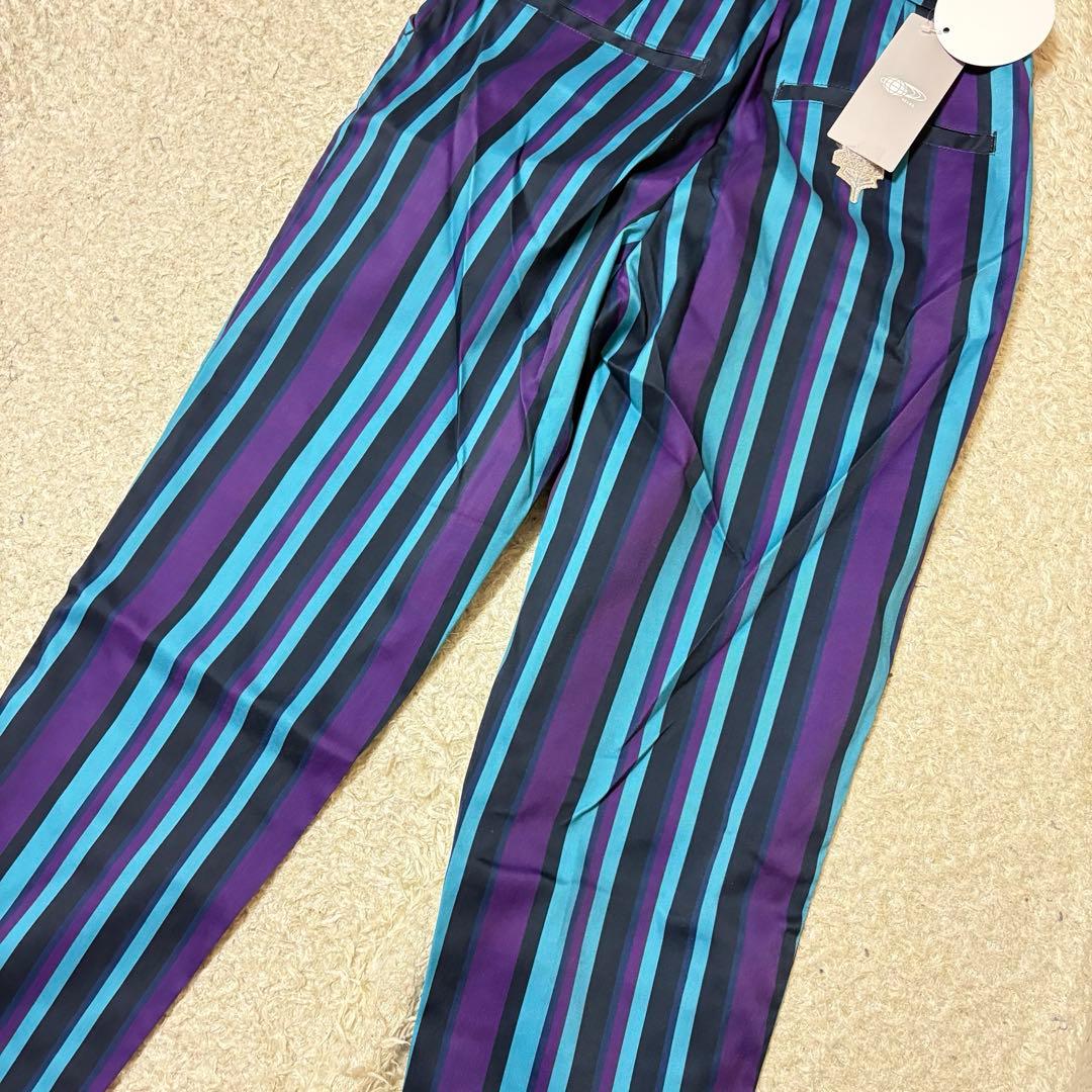 タグ付未使用　BEAMS GOLF ゴルフパンツ　ストレッチ　ストライプ柄
