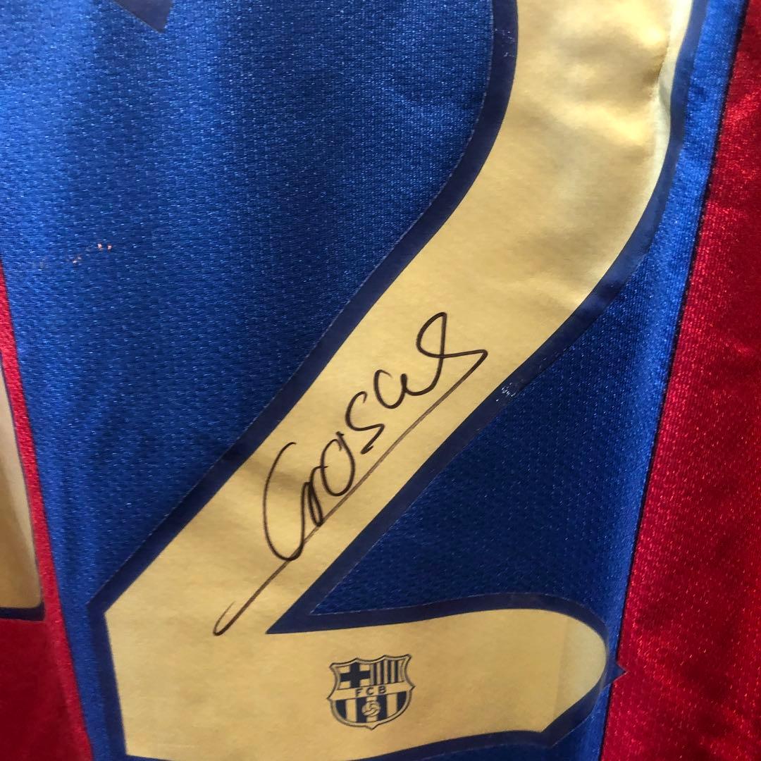 【お宝】【SALE】マルク・クロサス選手　サイン入りジャージ バルセロナ