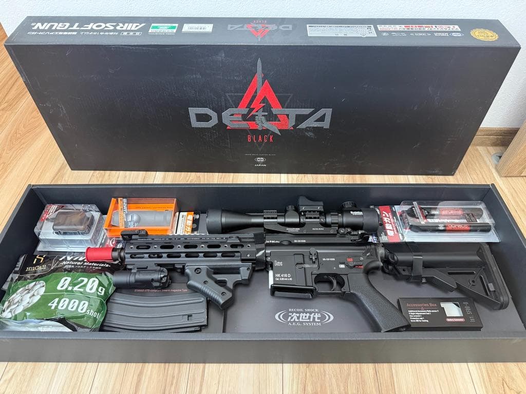 レオン　東京マルイ HK416 デルタカスタム ブラック 次世代電動ガン