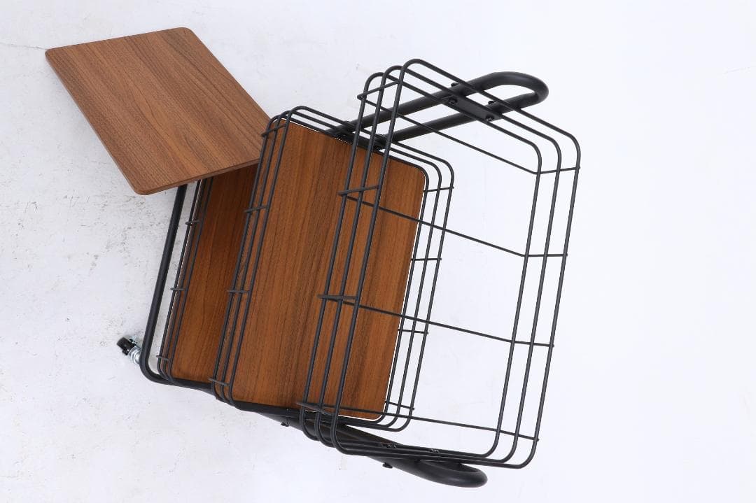 《新品・送料無料》キッチンワゴン　ビクター　ＢＫ