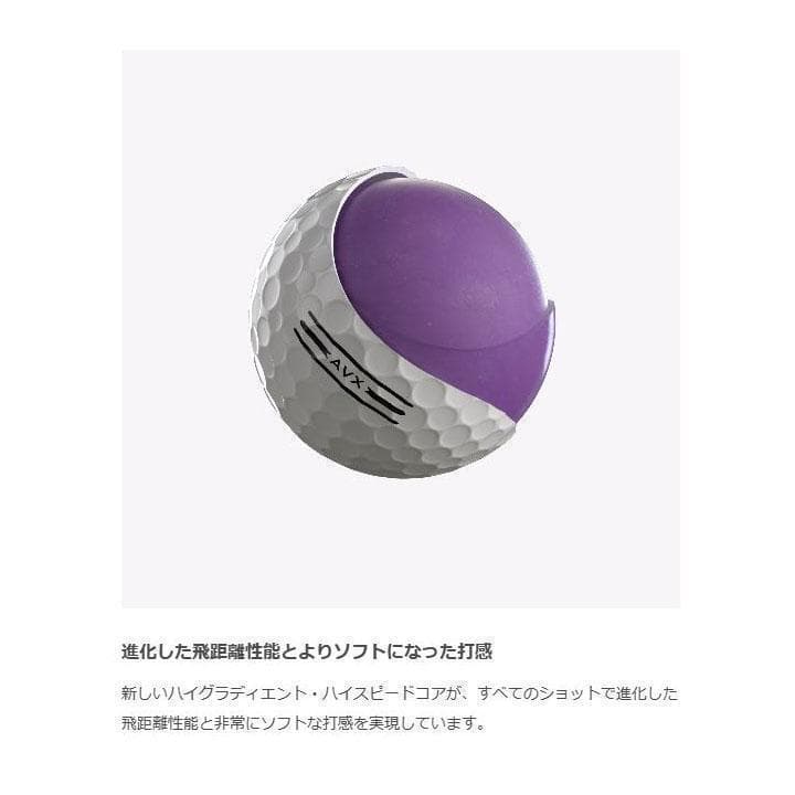 新品 2024年 タイトリスト AVX ゴルフボール 1ダース イエロー