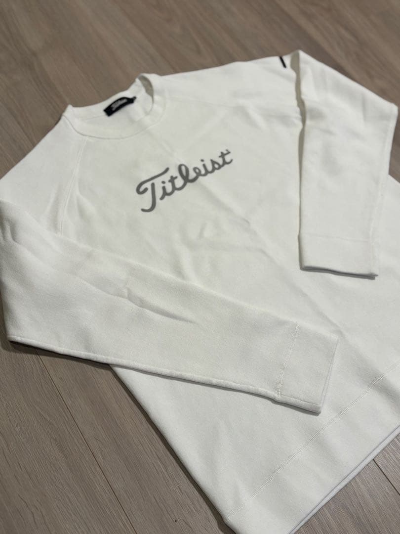 Titleist ホワイト クルーネック セーター LL